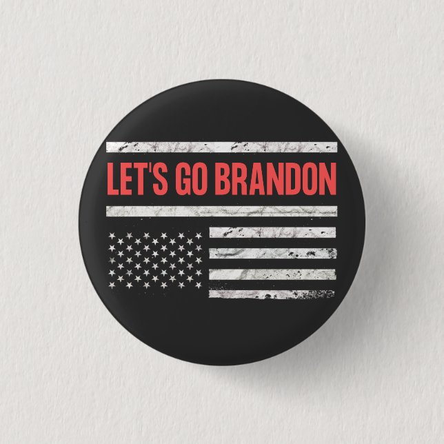 Lass uns Brandon losgehen Button (Vorderseite)