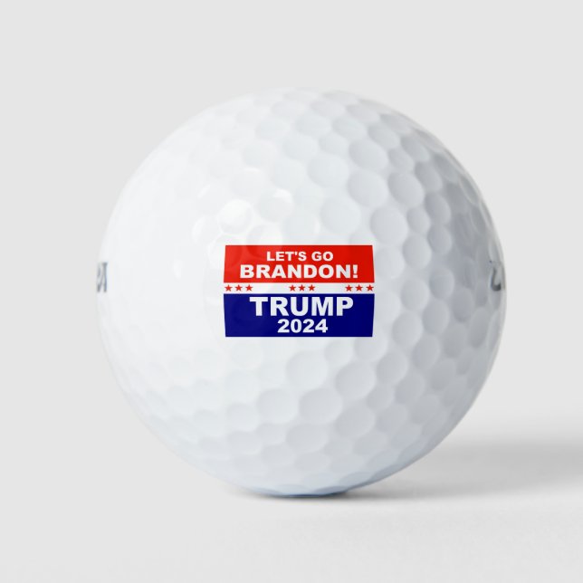 Lass uns Brandon TRUMP 2024 gehen Golfball (Vorderseite)