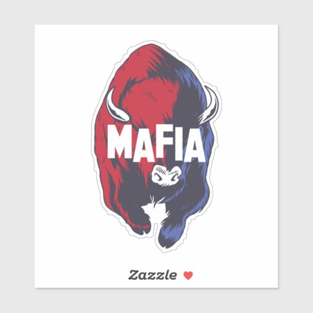 Lass uns Buffalo New York Mafia gehen! Aufkleber (Blatt)