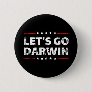 Lass uns Darwin gehen Button