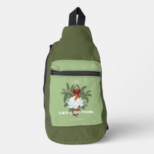 "Lass uns das machen" Cobra - der weiße Lotus Crossbody Bag