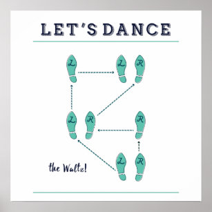 Lass uns das Waltz-Poster tanzen Poster