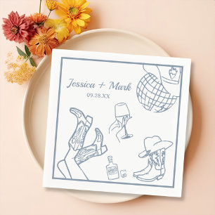 Lass uns den Junggeselinnen-Abschied Girl Nashvill Serviette