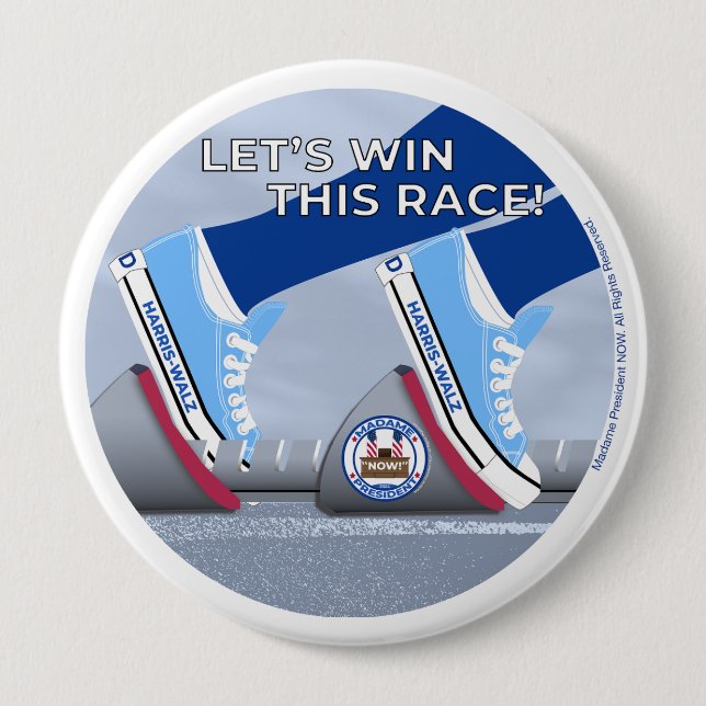 Lass uns dieses Rennen gewinnen! Button (Vorderseite)