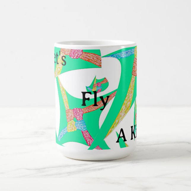 „Lass uns einen Drachen steigen“ Tasse (Mittel)
