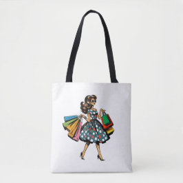 Lass uns einkaufen gehen! Personalisierte Retro Tasche