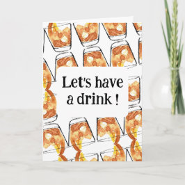 Lass uns etwas trinken ! einladung