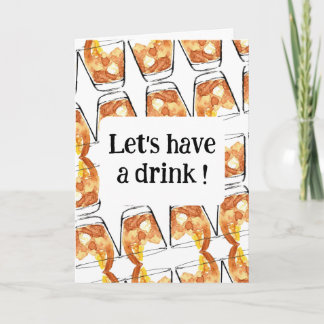 Lass uns etwas trinken ! einladung