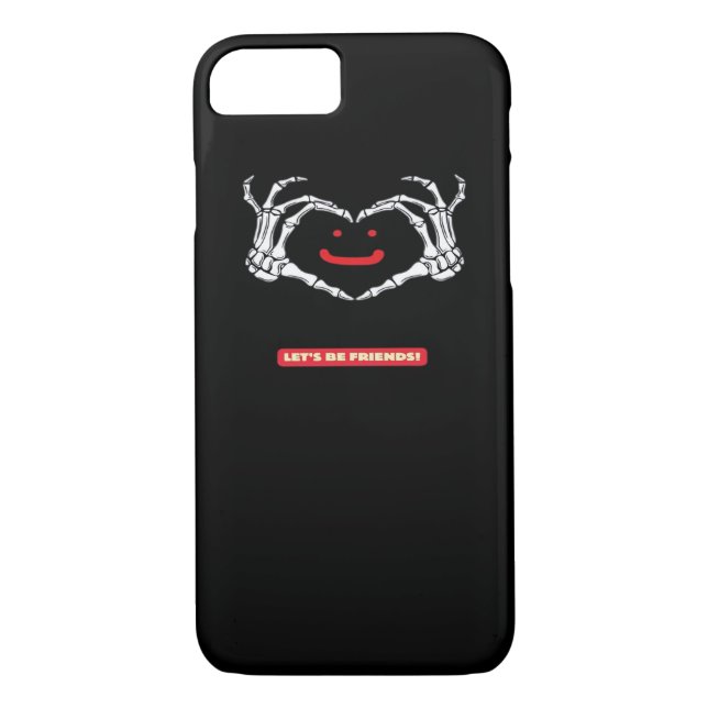 Lass uns Freunde sein! Klassisches Skeletthandherz Case-Mate iPhone Hülle (Rückseite)