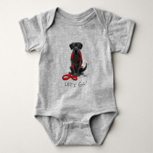 Lass uns gehen! Black Labrador Retriever - Niedlic Baby Strampler