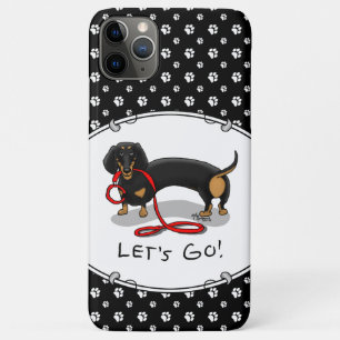 Lass uns gehen! Dackel Hund (schwarz und braun) Wi Case-Mate iPhone Hülle