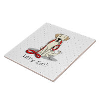 Lass uns gehen! Gelbe Labrador Labrador Retriever 