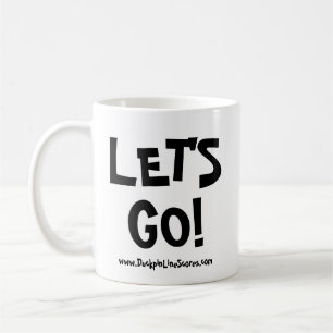 Lass uns gehen! Herznadeln überall!Tasse Kaffeetasse