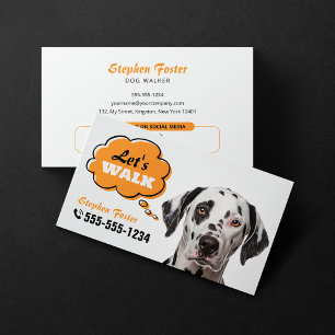 Lass uns gehen! Hunde Spaziergang Hundetrainer Hun Visitenkarte