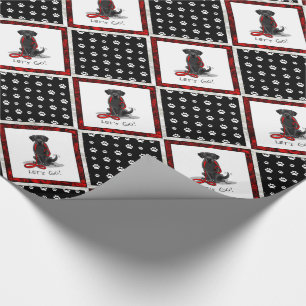 Lass uns gehen! Labrador Retriever Niedlich Geschenkpapier