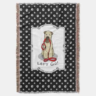 Lass uns gehen! Walk Wheaten Terrier Dog (Weizen 1 Decke