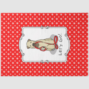 Lass uns gehen! Walk Wheaten Terrier Dog (Weizen 1 Seidenpapier