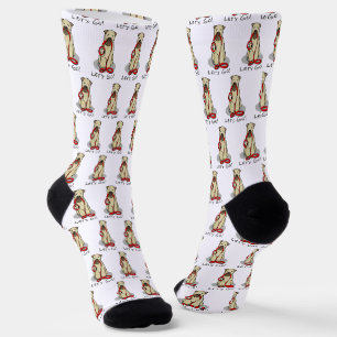 Lass uns gehen! Walk Wheaten Terrier Dog (Weizen 1 Socken