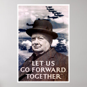 Lass uns gemeinsam vorwärts poster