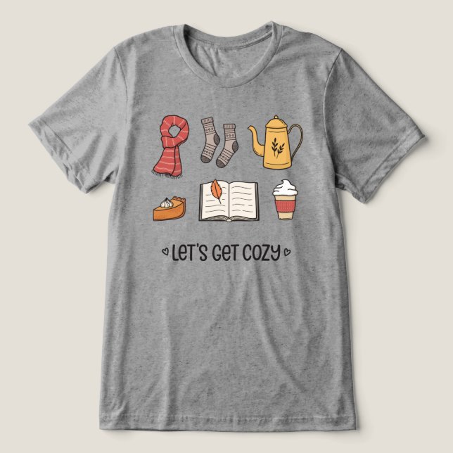 Lass uns gemütlich werden Tri-Blend shirt (Design Vorderseite)
