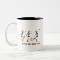 Lass uns Ghouls Halloween Skeletons Cowboy gehen