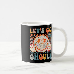 Lass uns Ghouls Hippie Smile Face Retro Halloween Kaffeetasse