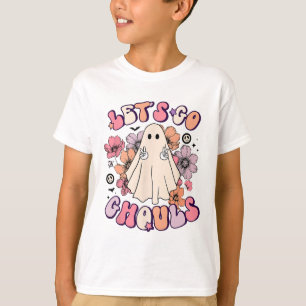 Lass uns Ghouls Retro Halloween Bychelorette Brida T-Shirt