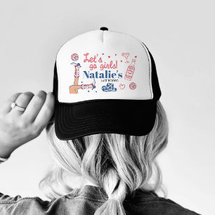 Lass uns Girls Cowgirl gehen Last Rodeo Bacheloret Truckerkappe