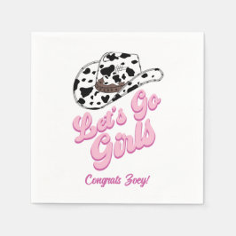 Lass uns Girls Nashville Pink Bachelorette gehen Serviette