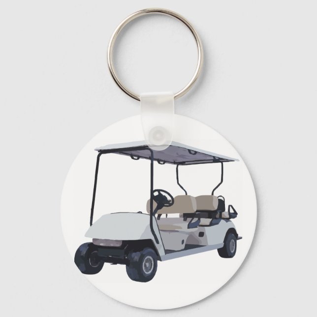 Lass uns Golf spielen gehen Schlüsselanhänger (Vorderseite)