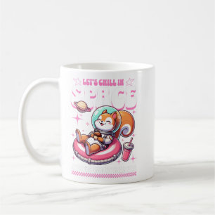 Lass uns im Weltraum chillen Süße Astronaut Illust Kaffeetasse