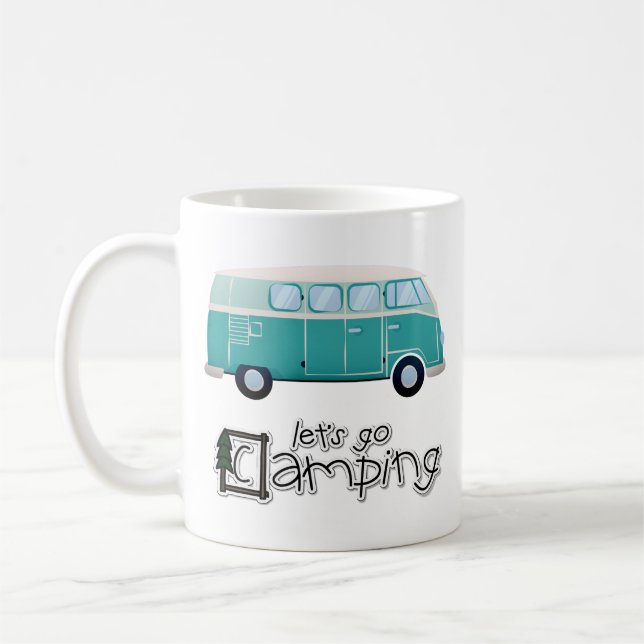 Lass uns ins Camping gehen Kaffeetasse (Links)