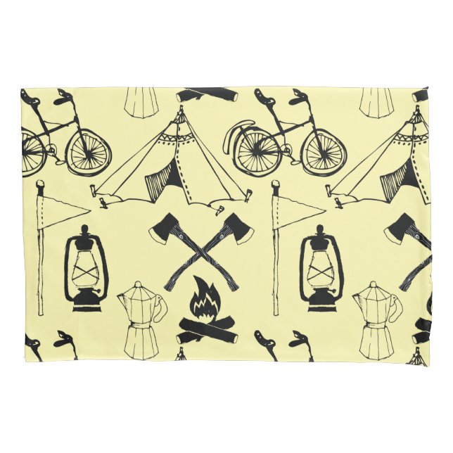 Lass uns ins Camping gehen Kissenbezug (Vorderseite)