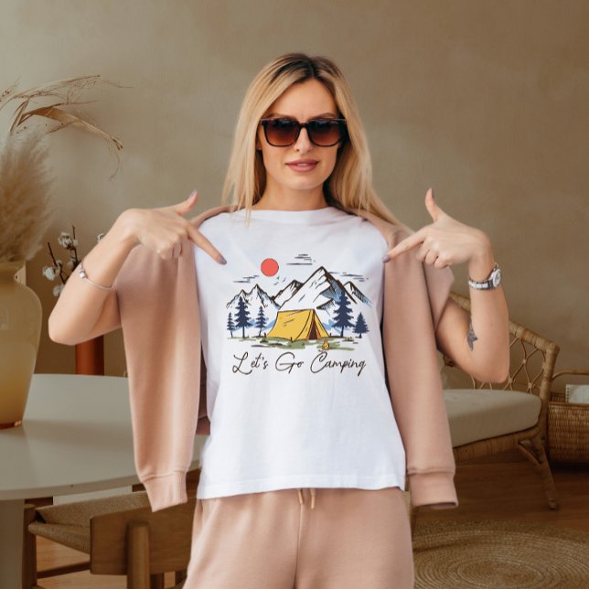 Lass uns ins Camping gehen T-Shirt (Von Creator hochgeladen)