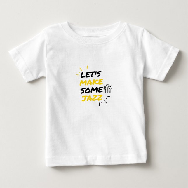 Lass uns Jazz machen Baby T-shirt (Vorderseite)