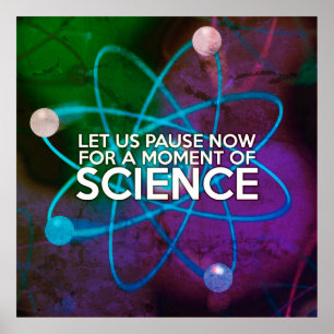 LASS UNS JETZT FÜR EINEN MOMENT WISSENSCHAFTLICHER POSTER