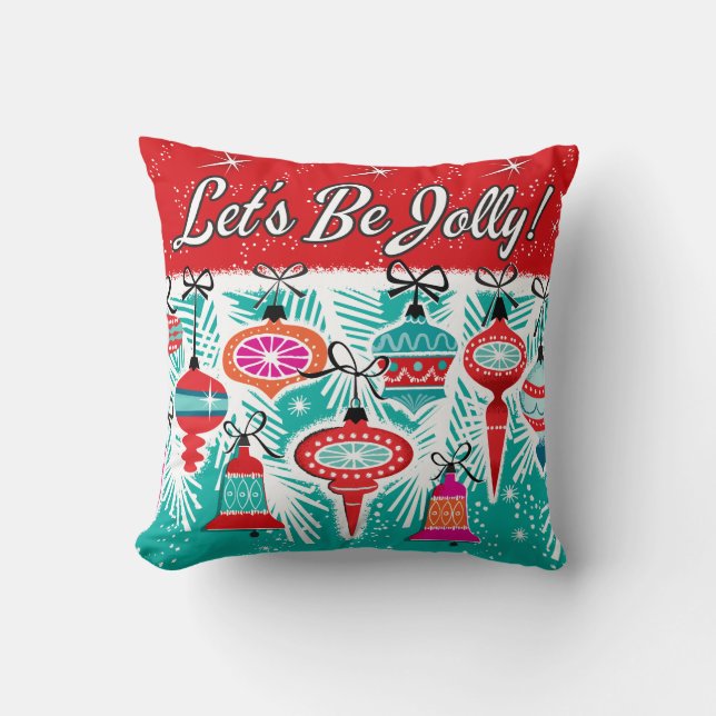 Lass uns Jolly sein! Christmas Kissen (Vorderseite)
