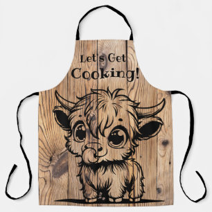 Lass uns kochen! Highland Cow Schürze