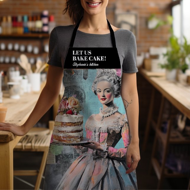 Lass uns Kuchen Lustige Sprüche Schürze (Step into the kitchen like royalty with this playful and stylish apron! )