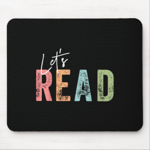 Lass uns lesen Buch Nerd Buchliebhaber liest Bibli Mousepad
