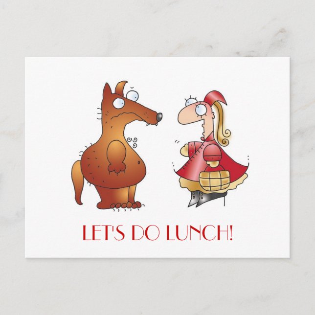 LASS UNS MITTAGESSEN MACHEN! von April McCallum Postkarte (Vorderseite)