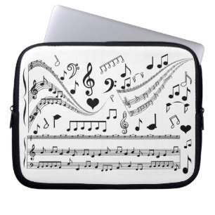 Lass uns Musik spielen_ Laptopschutzhülle