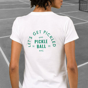 Lass uns nach dem Pickle Ball Weiß eingelegt werde T-Shirt