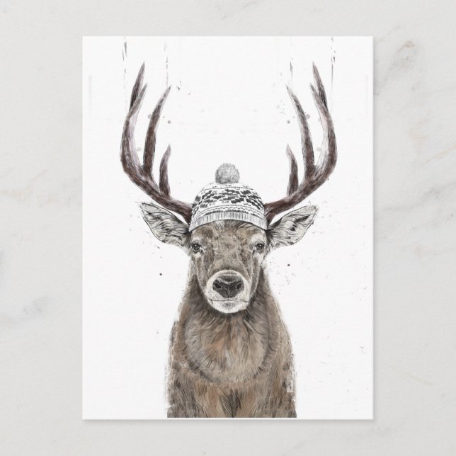 Lass uns nach draußen gehen postkarte (Vorderseite)