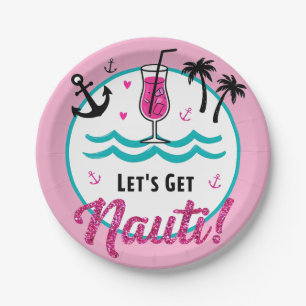 Lass uns Nauti holen! Nautische Bachelorette-Telle Pappteller
