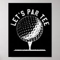 Lass uns Par Tee-Shirt Lustiges Golfspieler-Gesche