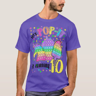 Lass uns Popit machen, ich werde 10 farbige 10. Ge T-Shirt