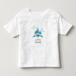 Lass uns schwimmen gehen kleinkind t-shirt