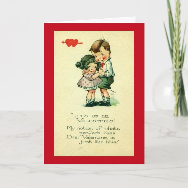 Lass uns sein Valentines Feiertagskarte (Vorderseite)