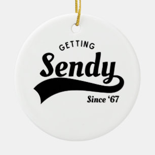 Lass uns Sendy Mason 67 Meme Vintag bekommen Keramik Ornament